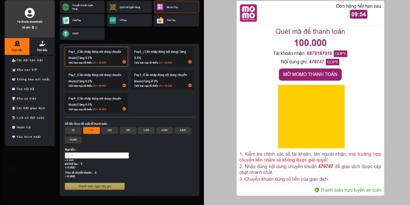 Chi tiết quy trình nạp tiền 23Win trong 4 bước Chi tiết quy trình nạp tiền 23Win trong 4 bước